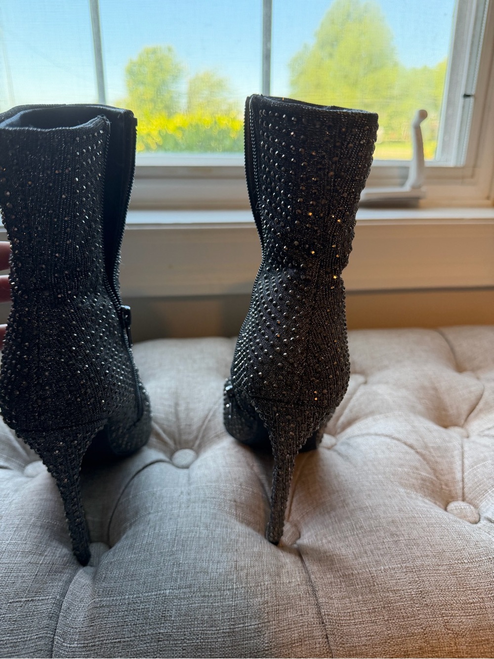 Steve Madden Rhinestone Sock Booties - Picture 4 of 4